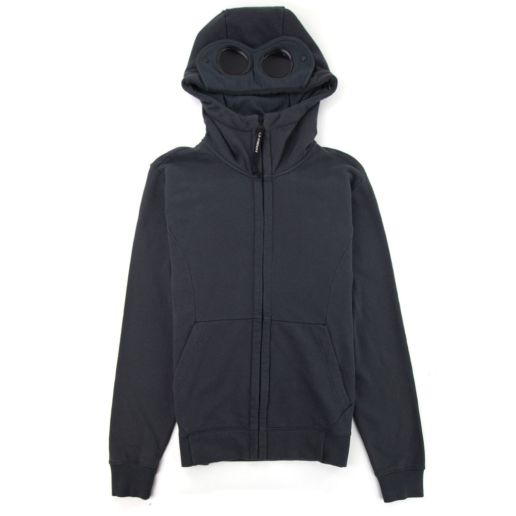 C.P. Company Goggle Hooded Zip Up Sweatshirt Grey