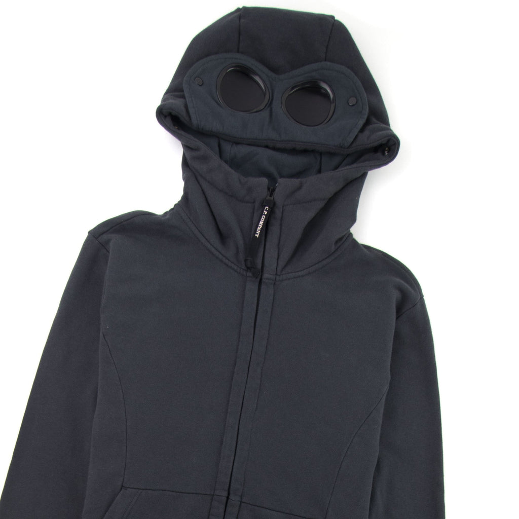 C.P. Company Goggle Hooded Zip Up Sweatshirt Grey