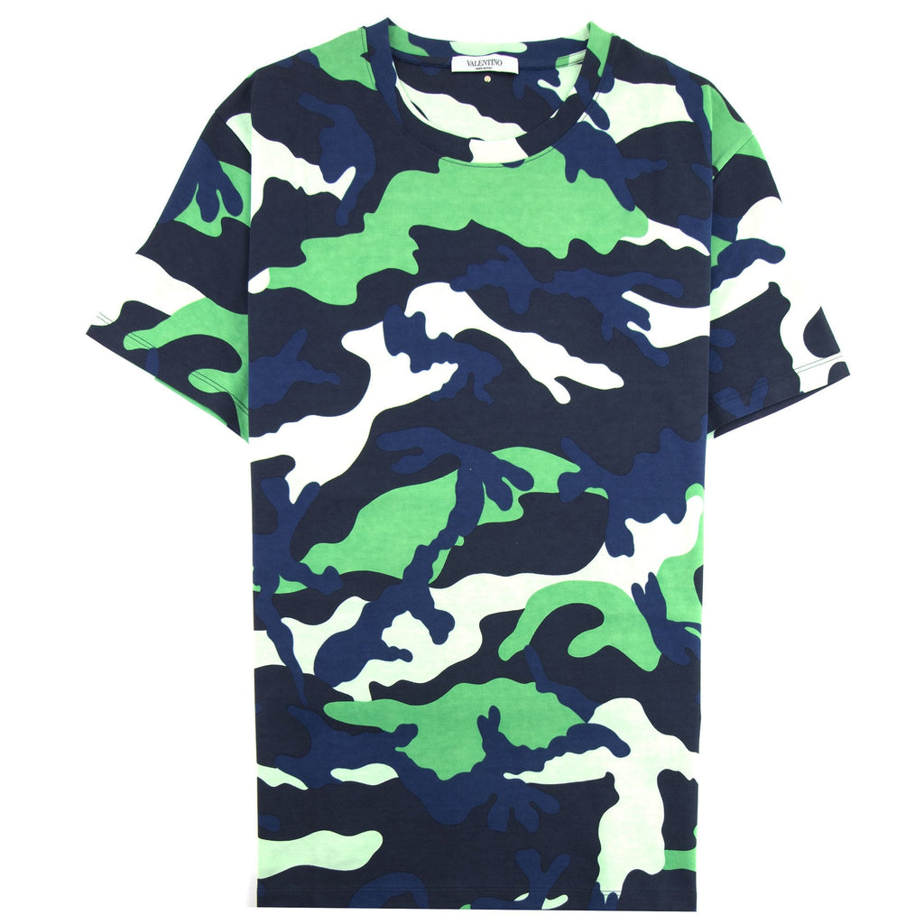 Valentino Camouflage T-shirt Green Camo