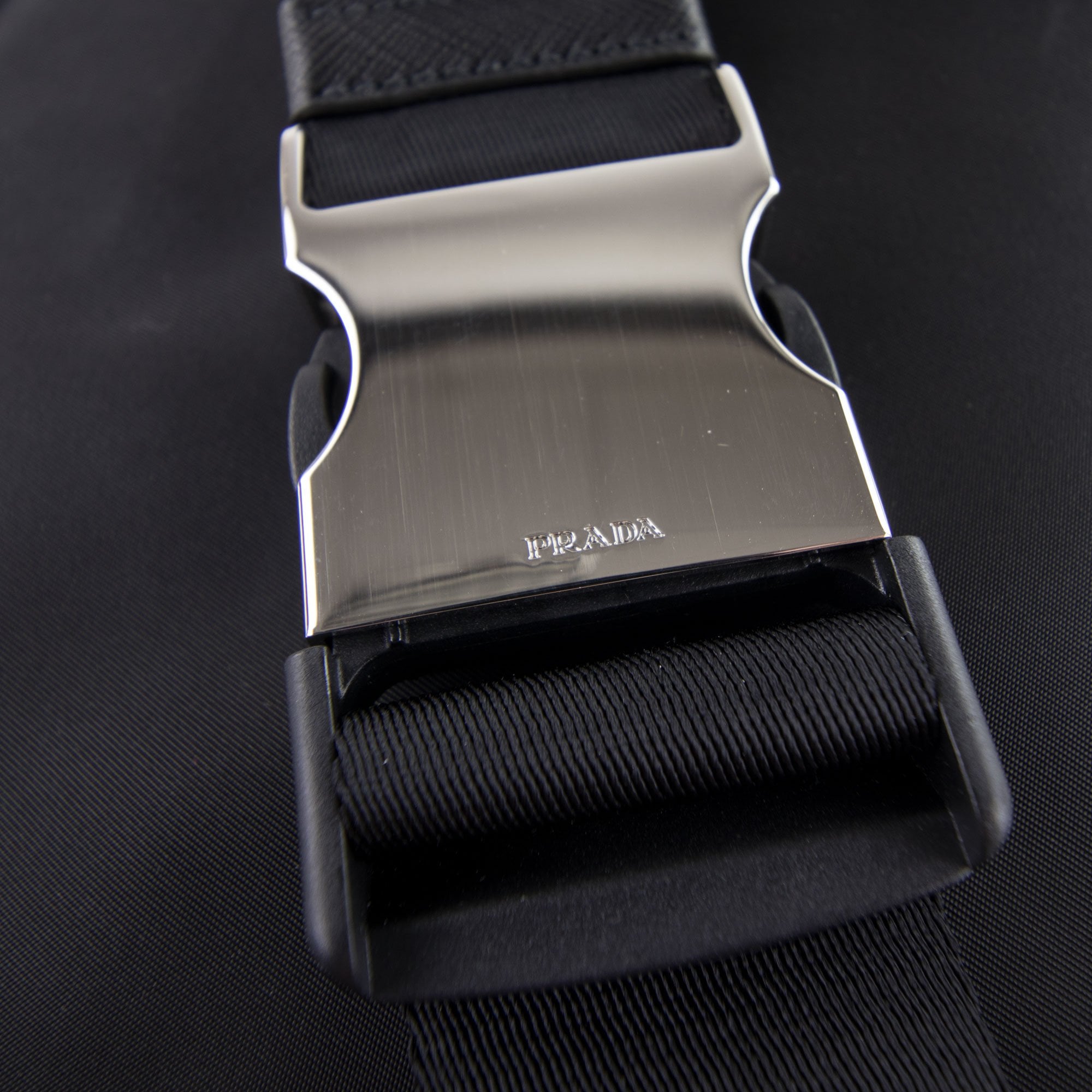 Prada Logo Technical Belt Bag Nero