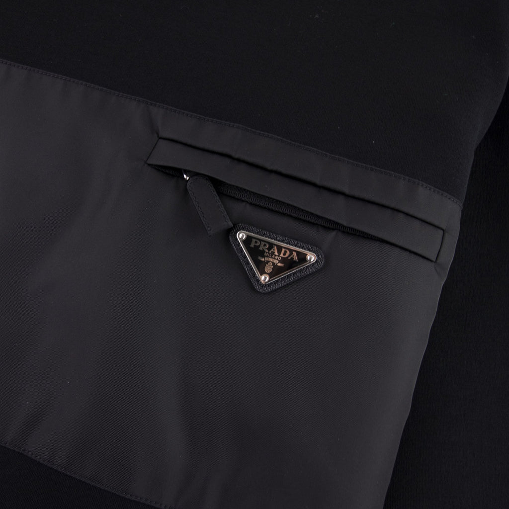 Prada Technical Logo Sweatshirt Black