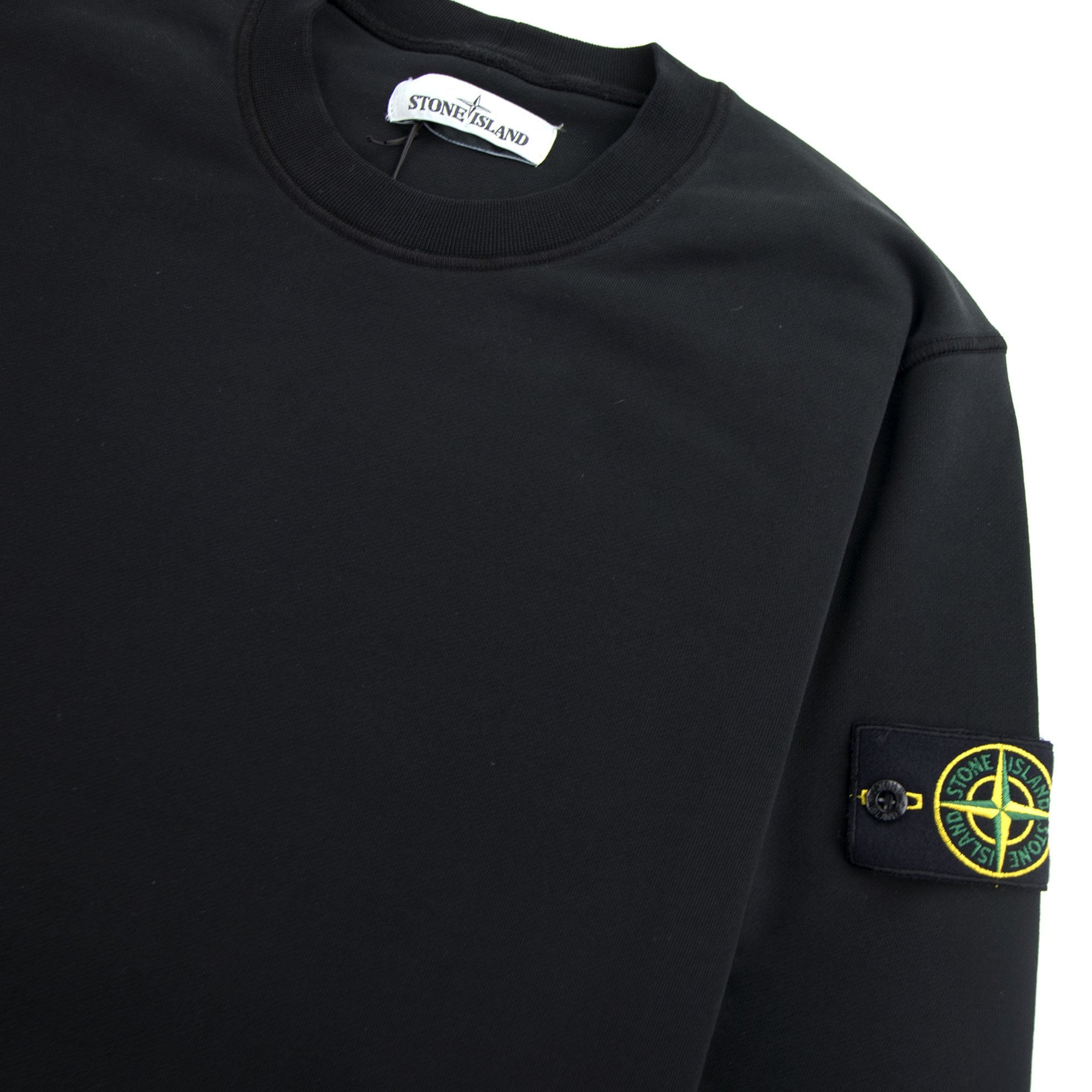 Stone Island 63020 Crewneck Sweatshirt Black V0029 – Onu