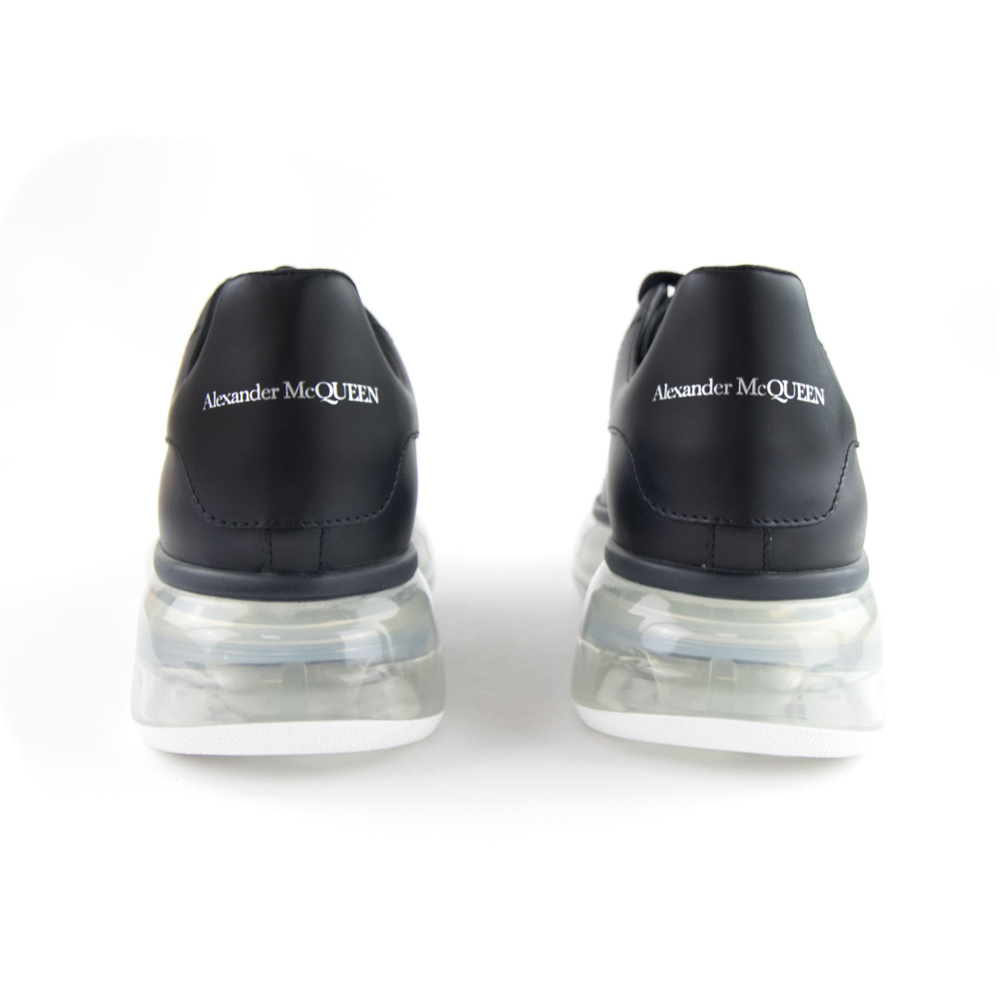 Alexander McQueen Exaggerated Transparent Sole Sneakers Black 1070