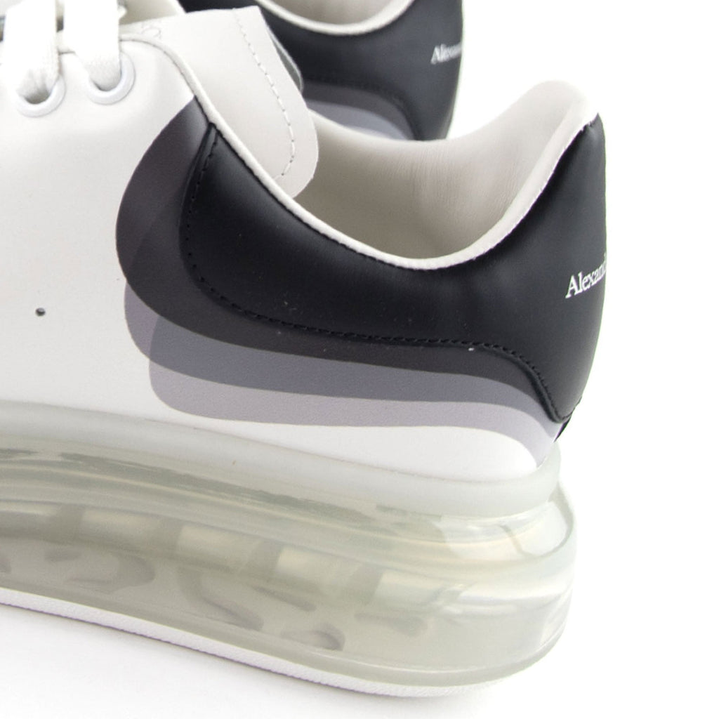 Alexander McQueen Exaggerated Transparent Sole Layered Print Sneaker White 9061