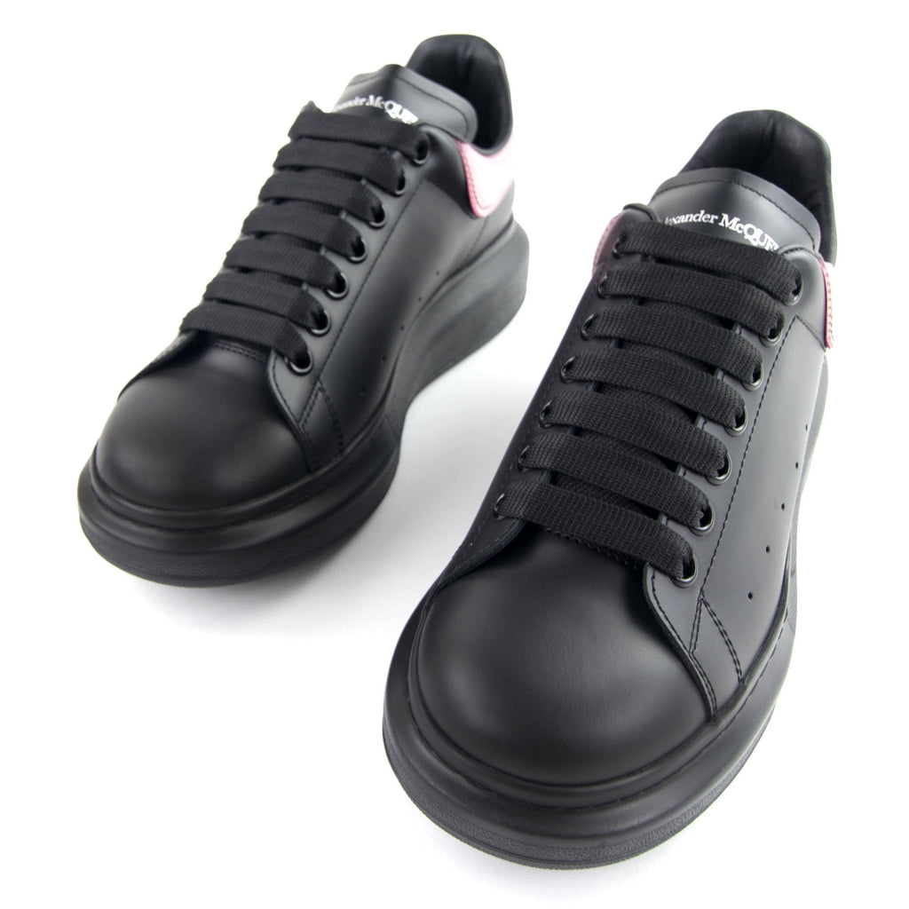 Alexander McQueen Exaggerated Sole Transparent Heel Sneakers Black/Fuchsia 1085