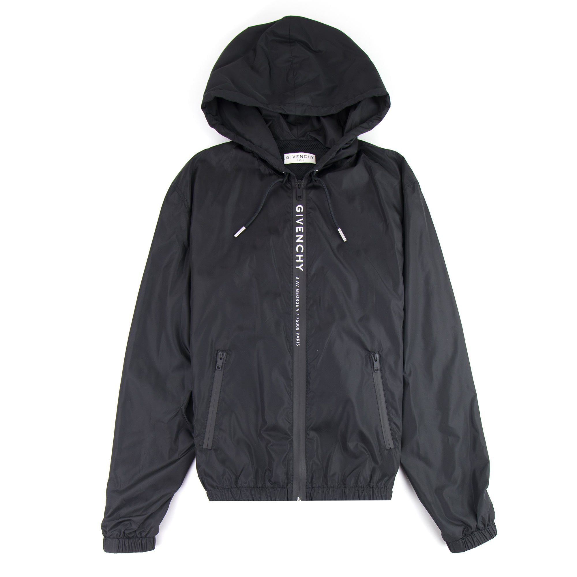 Givenchy 3 AV George V Windbreaker Jacket Black