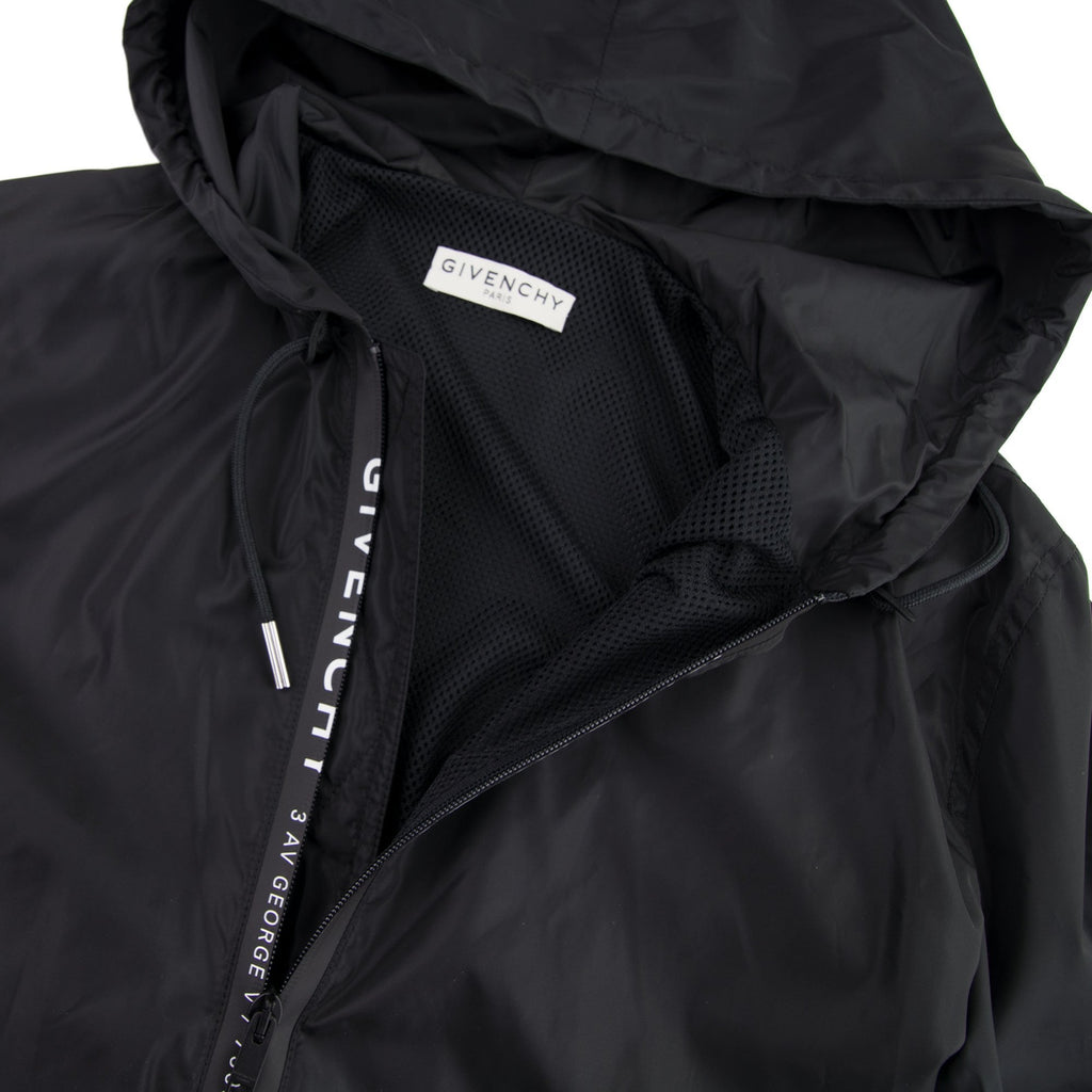Givenchy 3 AV George V Windbreaker Jacket Black