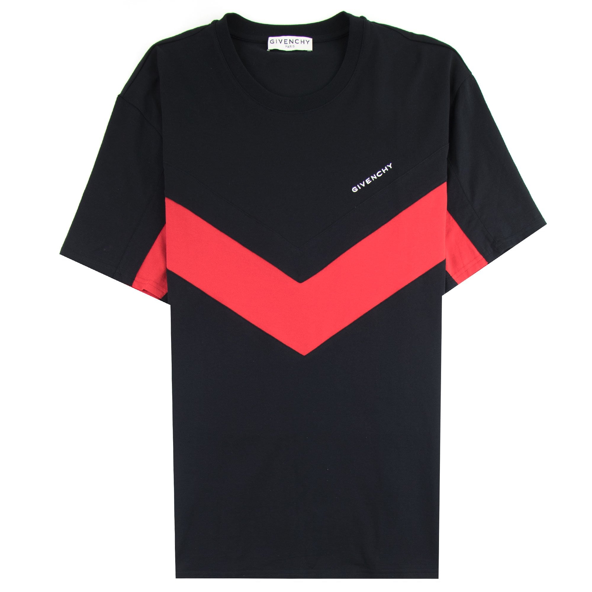 Givenchy Contrasted V Regular Fit T-shirt Black