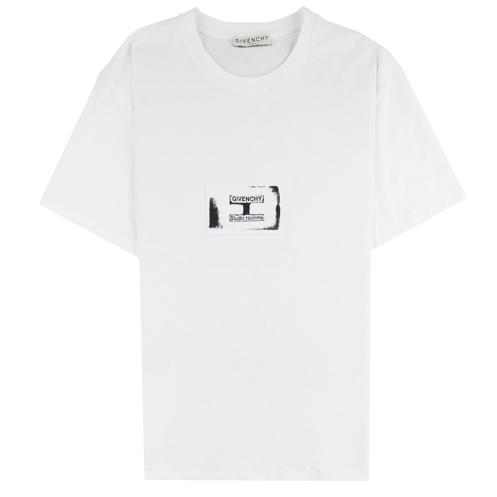 Givenchy Studio Homme Patch Regular Fit T-shirt White