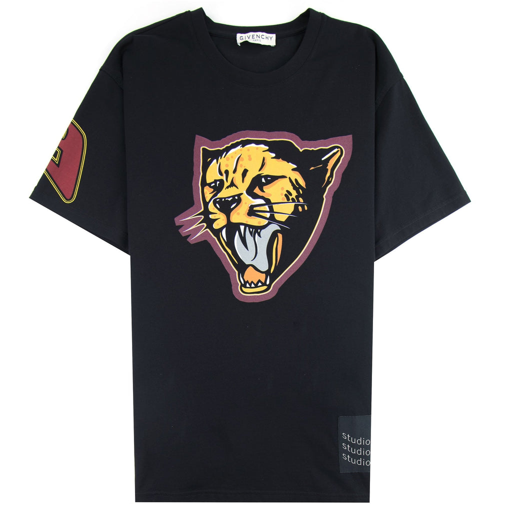 Givenchy Cheetah Regular Fit T-shirt Black