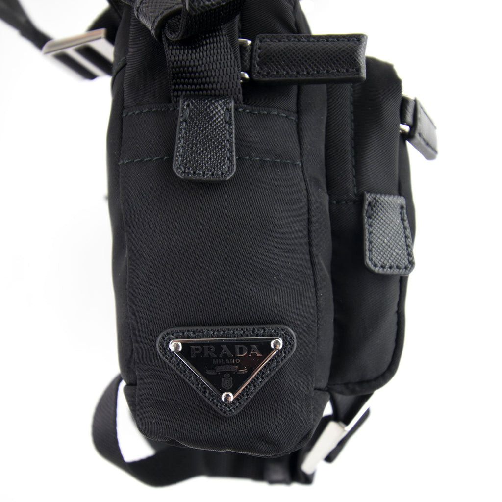 Prada Technical Fabric Cross Body Bag Nero