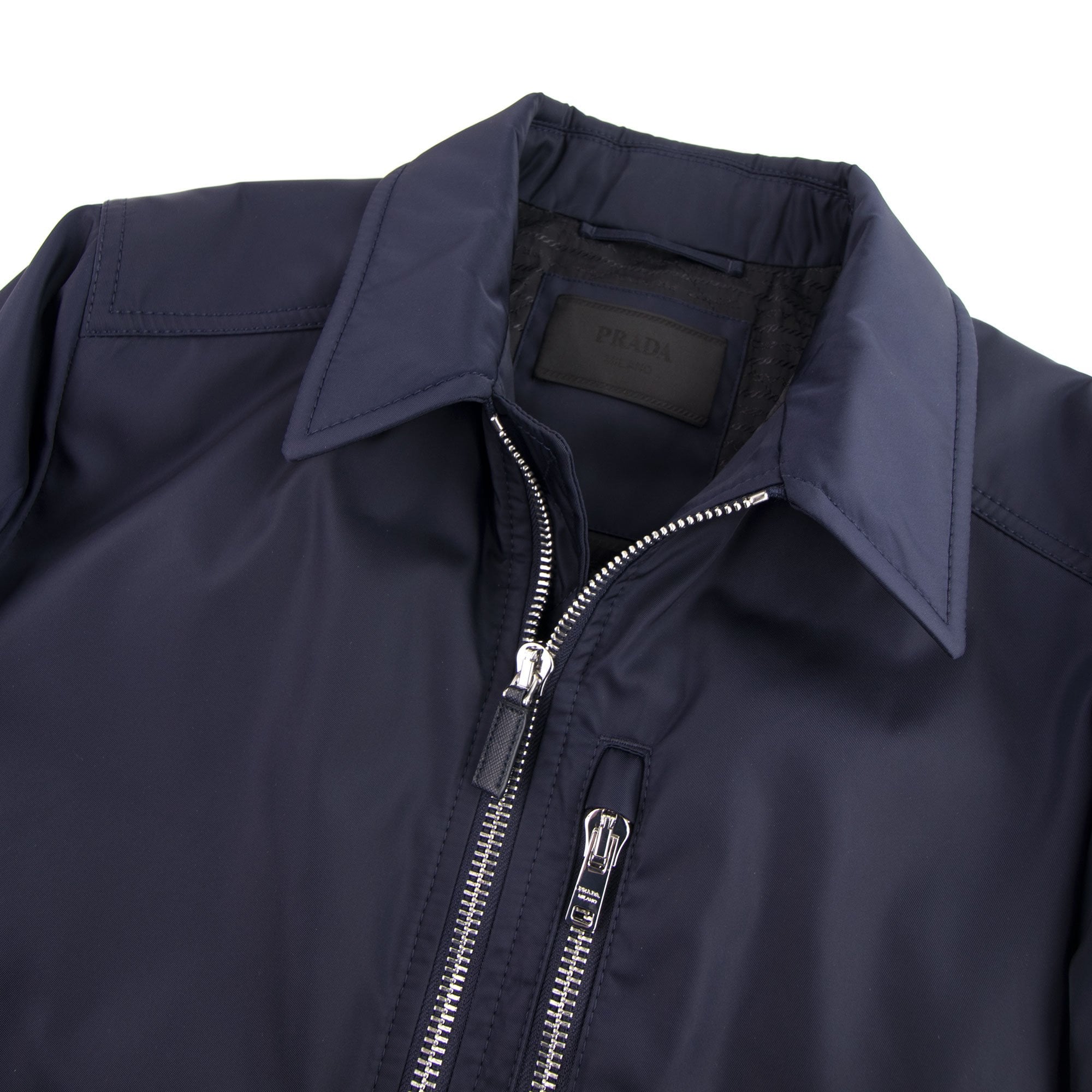 Prada Nylon Gabardine Blouson Coach Jacket Navy | ONU – Onu