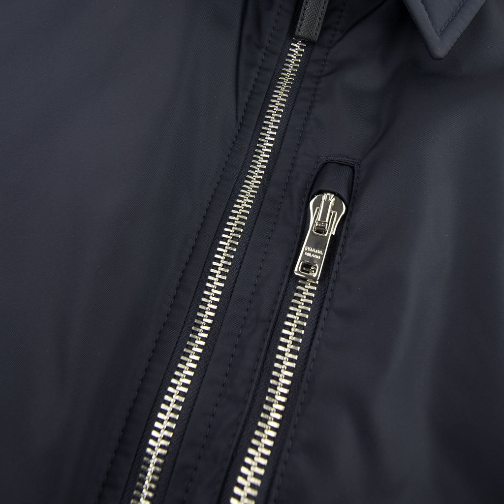 Prada Nylon Gabardine Blouson Coach Jacket Navy