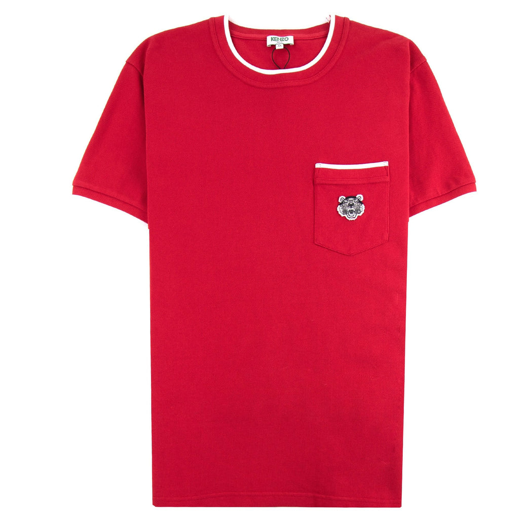 Kenzo Pocket Tiger Crest T-shirt Red