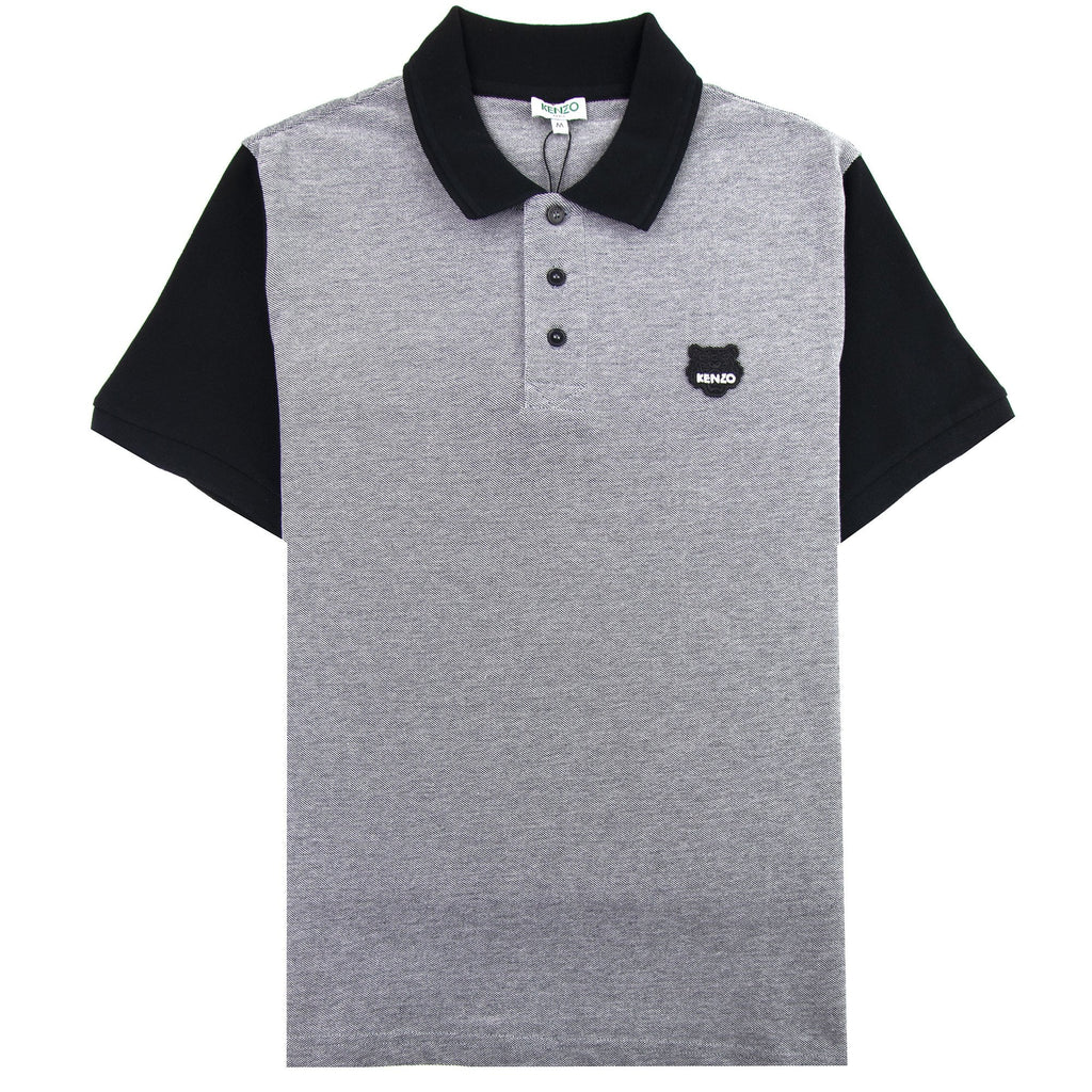 Kenzo Fitted Tiger Polo Shirt Grey