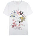 Alexander McQueen Glowing Botanical Skull T-shirt White
