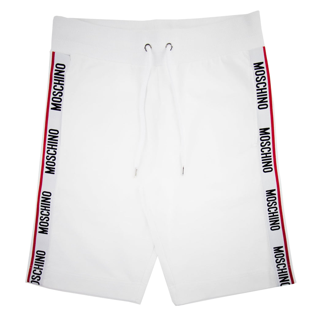 Moschino Underwear Logo Tape Shorts White 001
