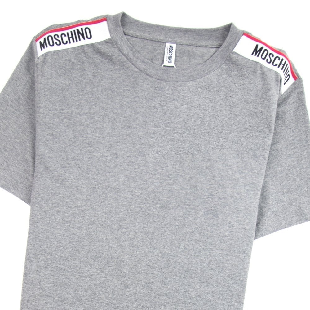 Moschino Underwear Tape Logo T-shirt Grey 0489