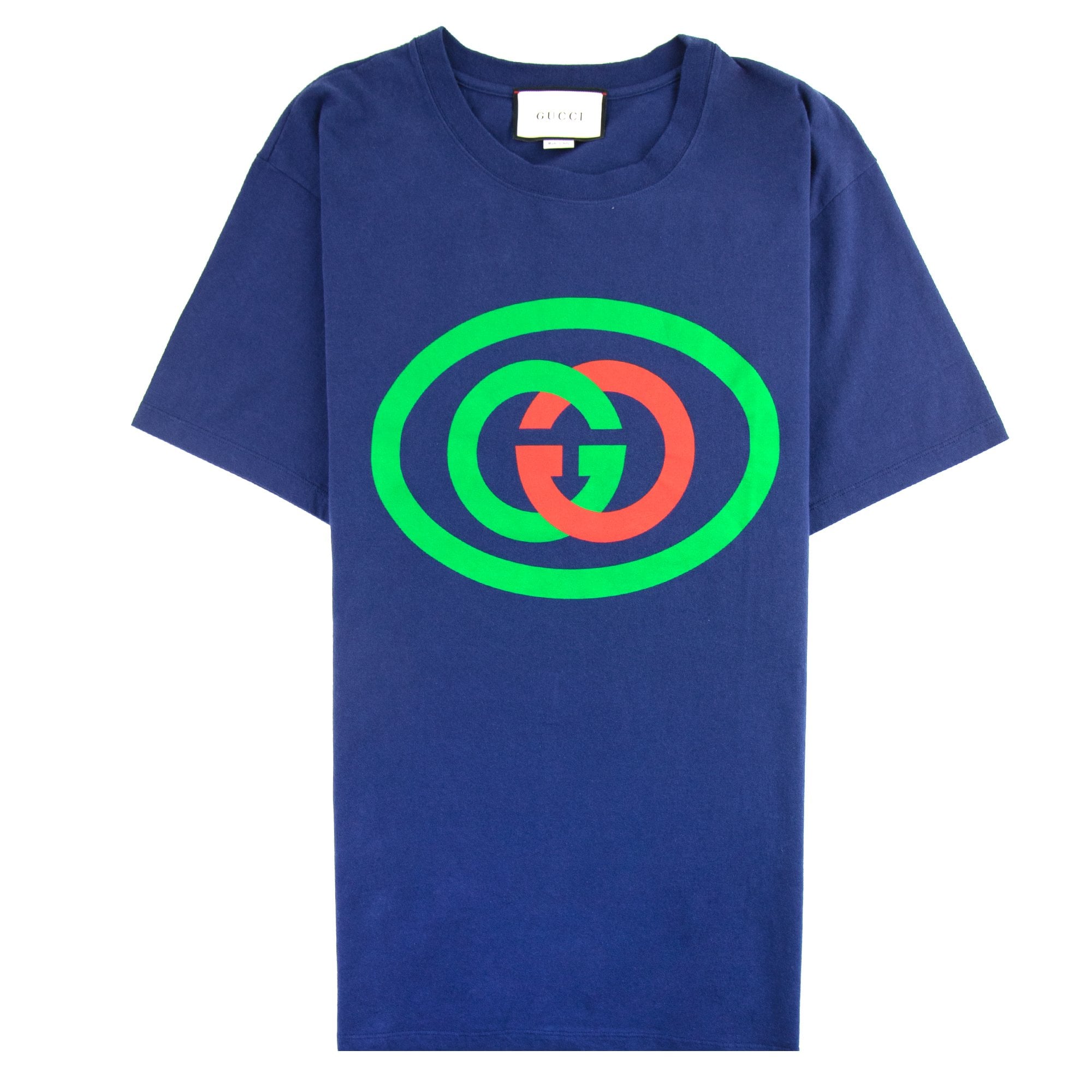 Gucci Oversized T-shirt With Interlocking G Dark Blue | ONU – Onu