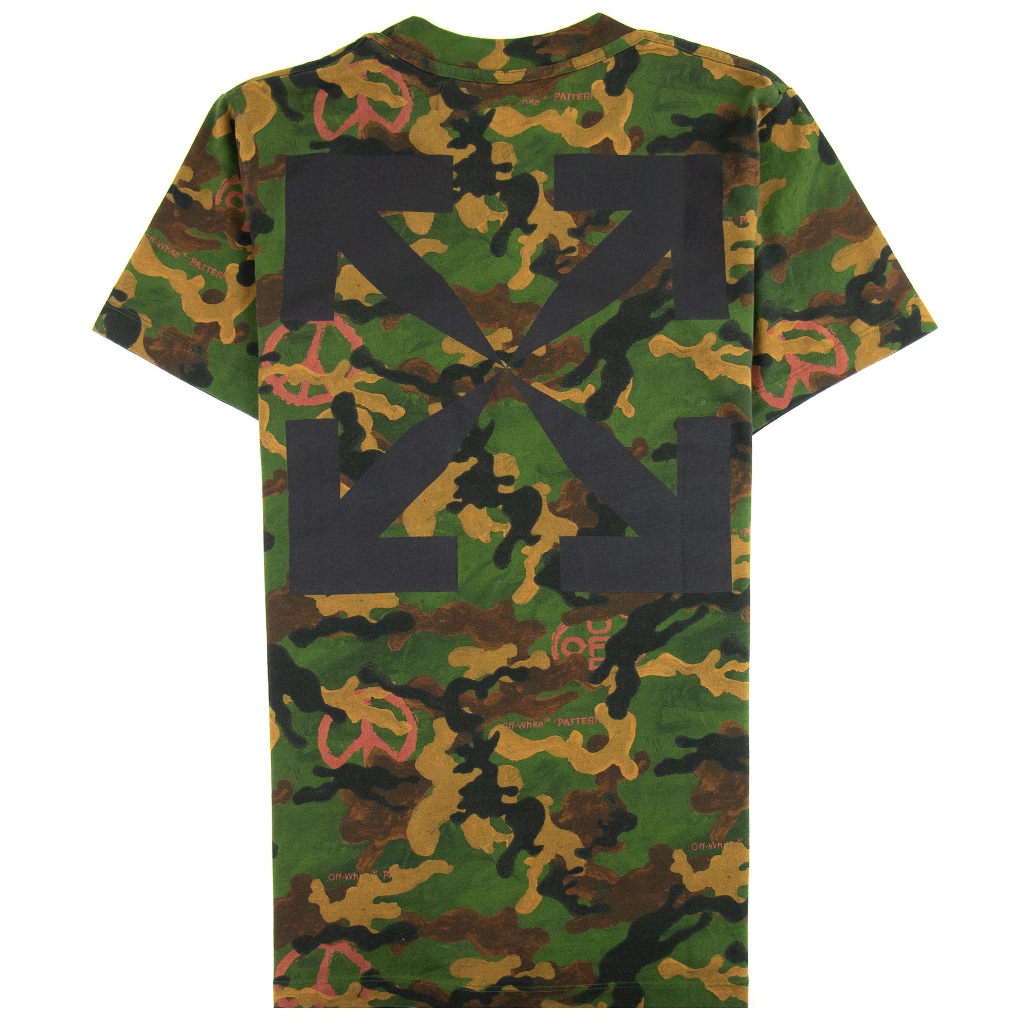Off White Acrylic Camouflage S/s T Shirt Camo