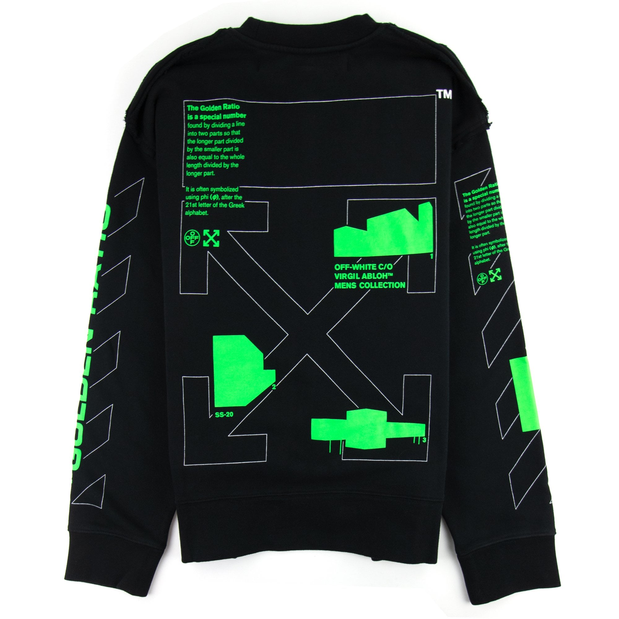 Off White Arch Shapes Crewneck Sweatshirt Black