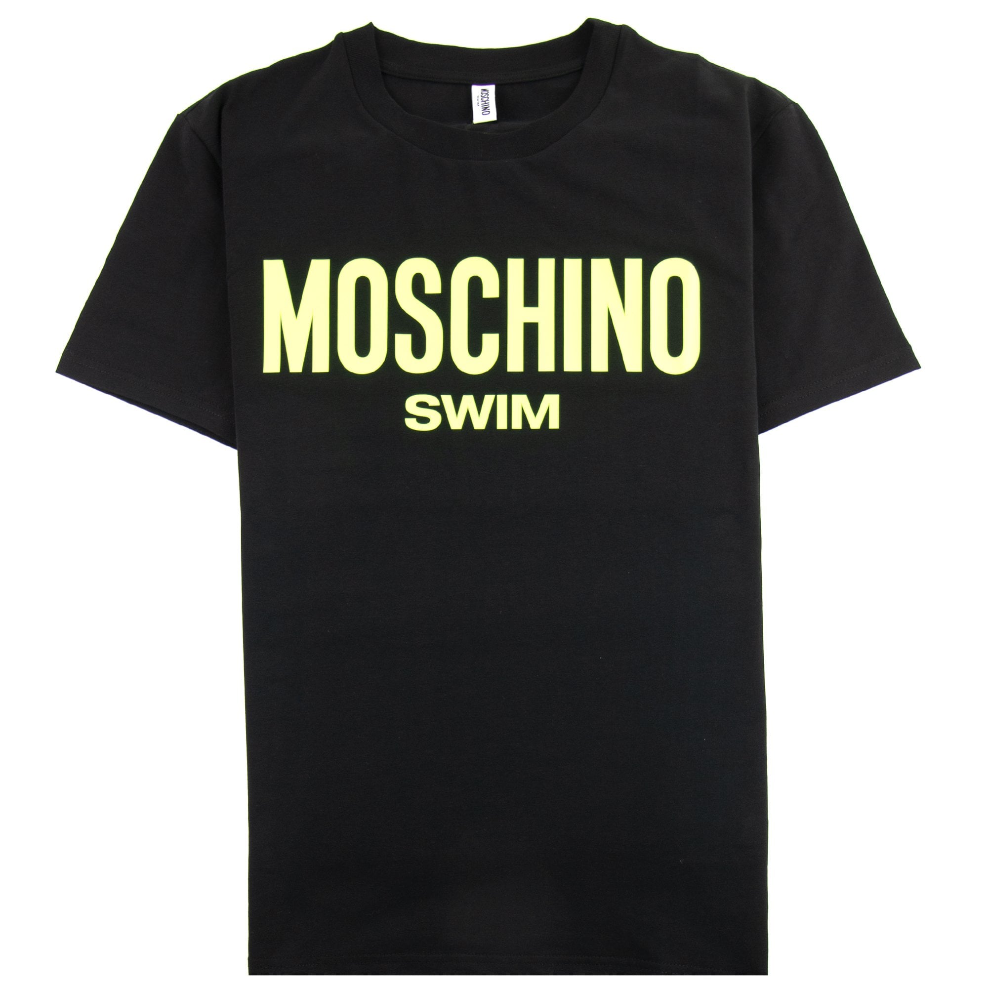 Moschino Swim Logo Print T Shirt Black 5026