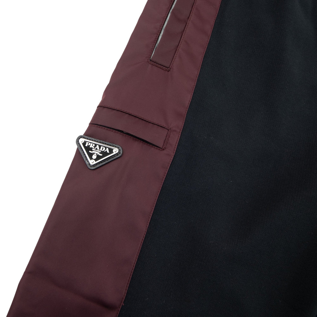 Prada Nylon Panel Tracksuit Bottoms Nero