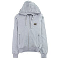 Dolce&Gabbana Metal Logo Zip Up Hoody Grey S8291