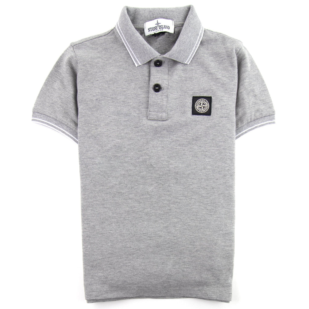Stone Island Junior Polo S/S Kids Grey/white