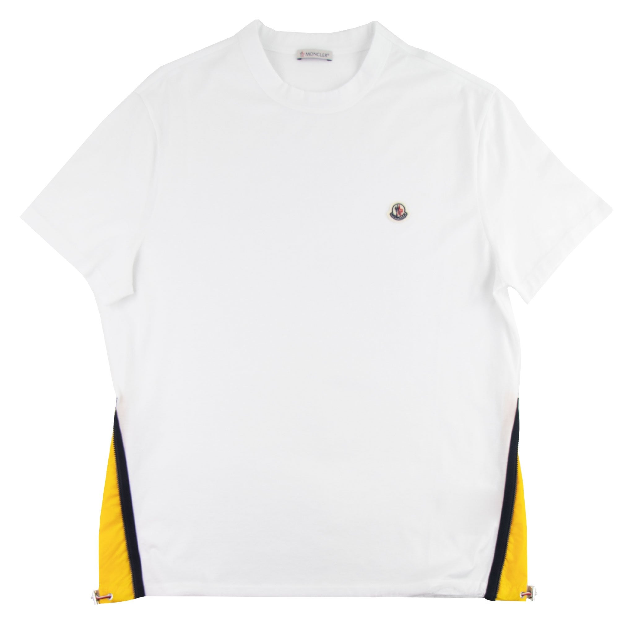 Moncler Maglia Zip Seam T-shirt White 001 | ONU – Onu