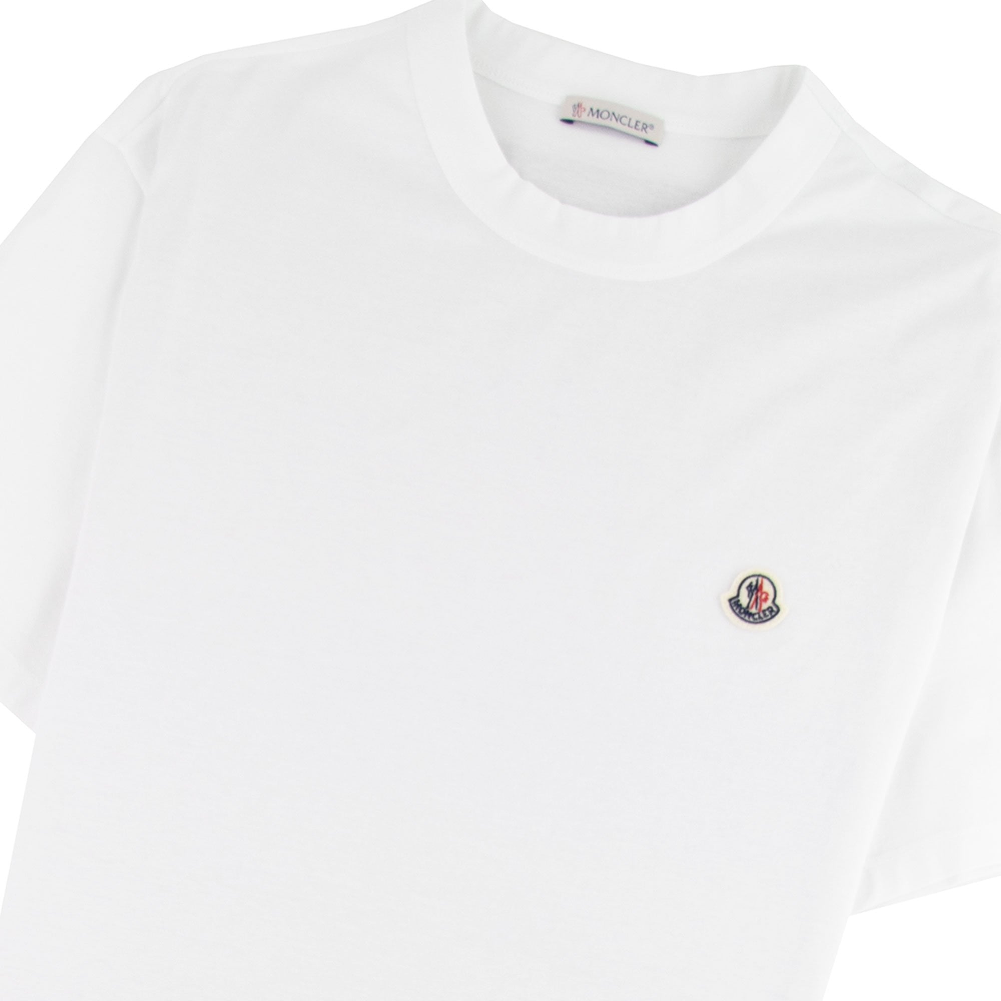 Moncler Maglia Zip Seam T-shirt White 001