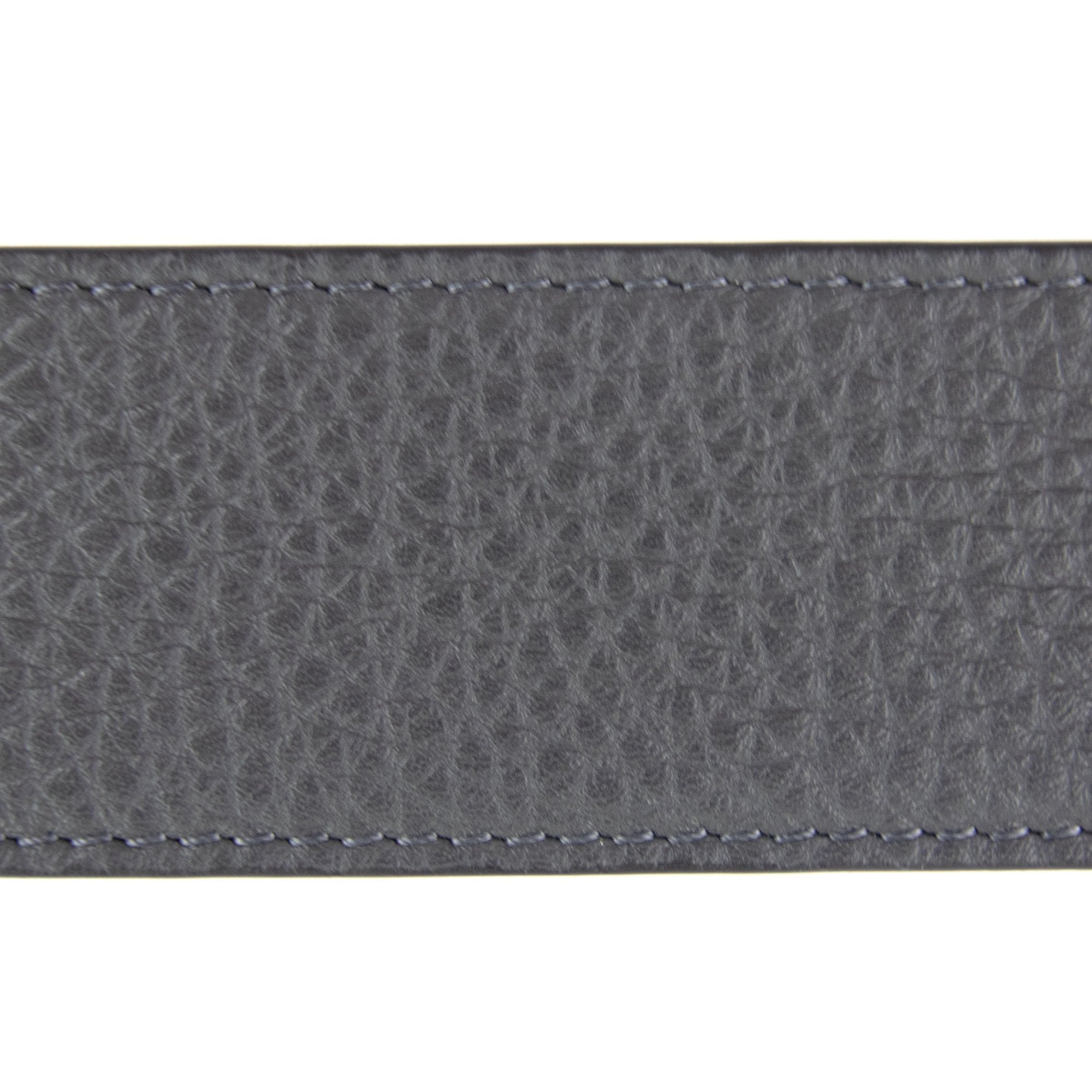 Fendi FF Leather Belt Grey/Green