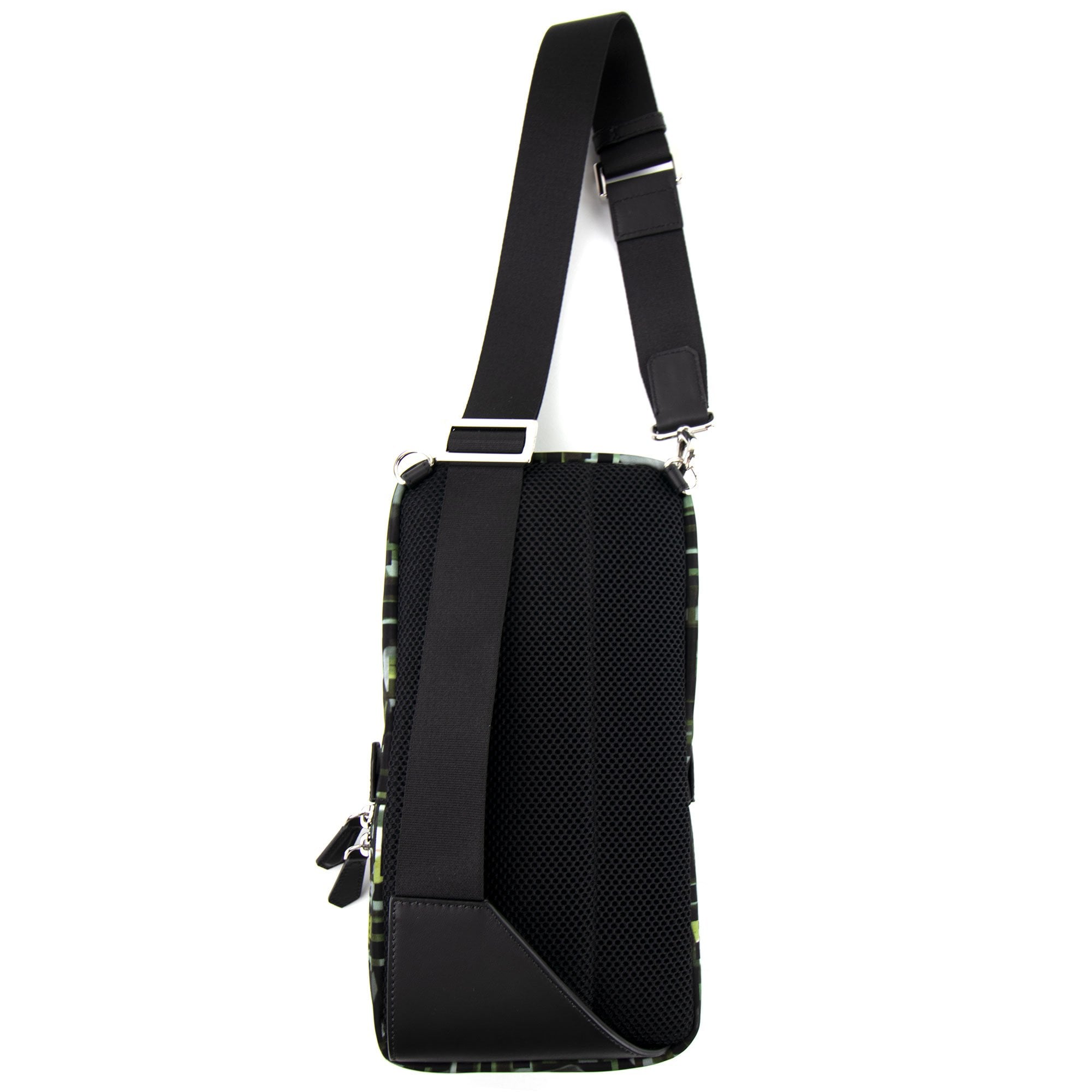 Fendi Baguette FF Camouflage Cross-body Bag Green