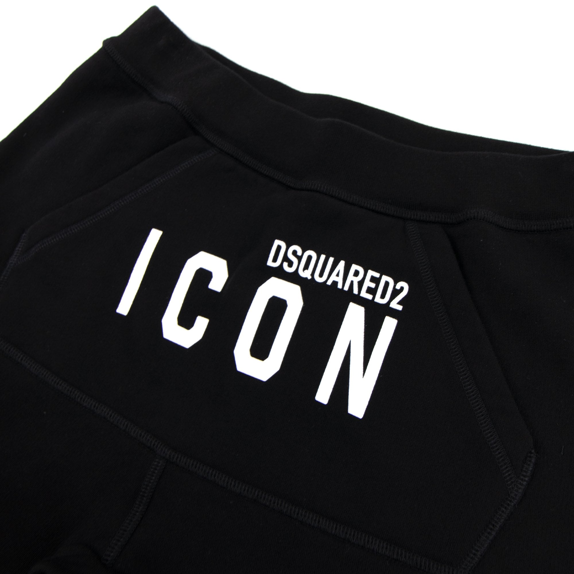 Dsquared2 Icon Sweatpants With Kangaroo Pocket Black