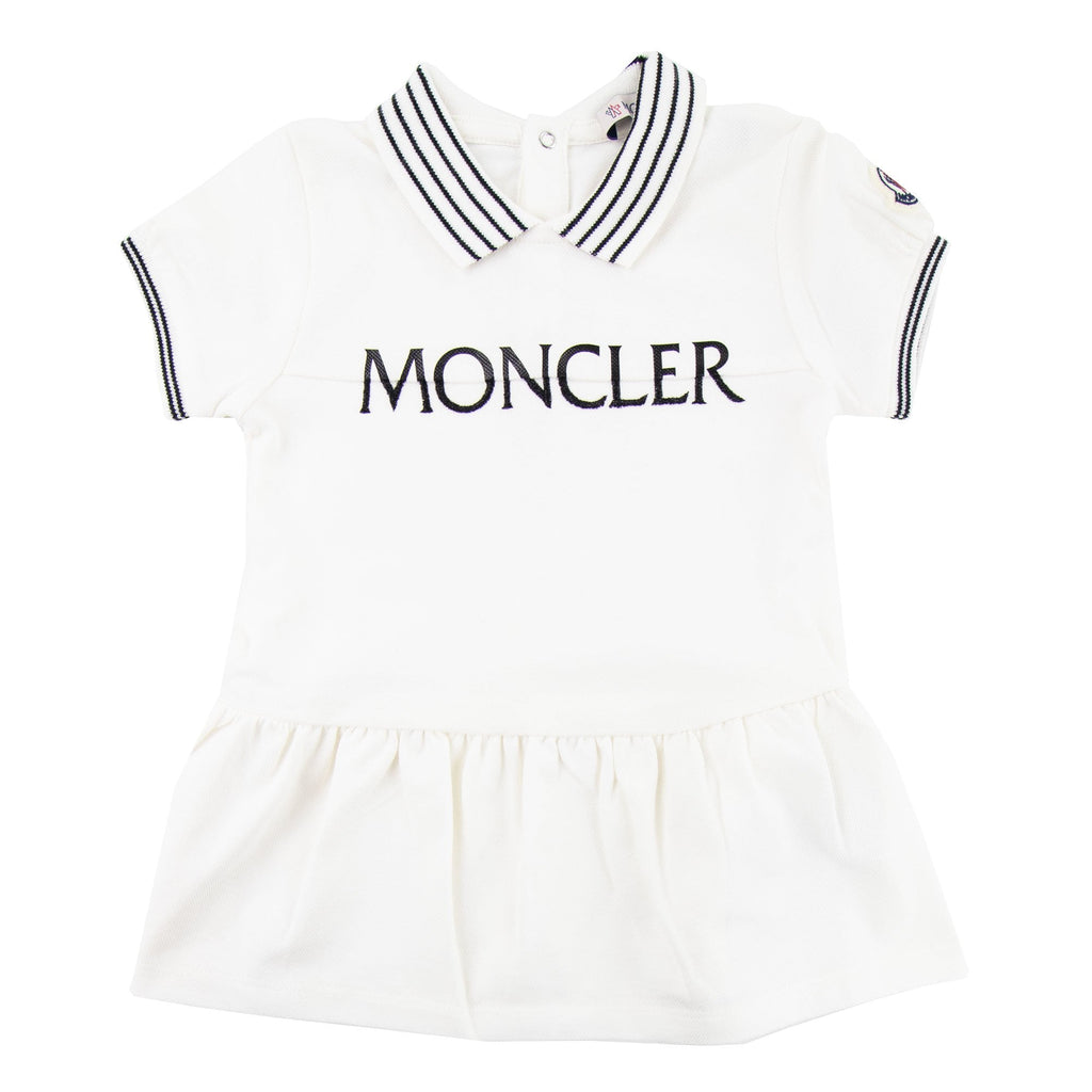 Moncler Junior Logo Skirt All In One White