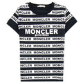 Moncler Junior Genertation Stripe T-shirt Black