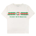 Gucci Junior Interlocking G Print Cotton T-shirt Cream