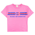 Gucci Junior Interlocking G Print Cotton T-shirt Pink