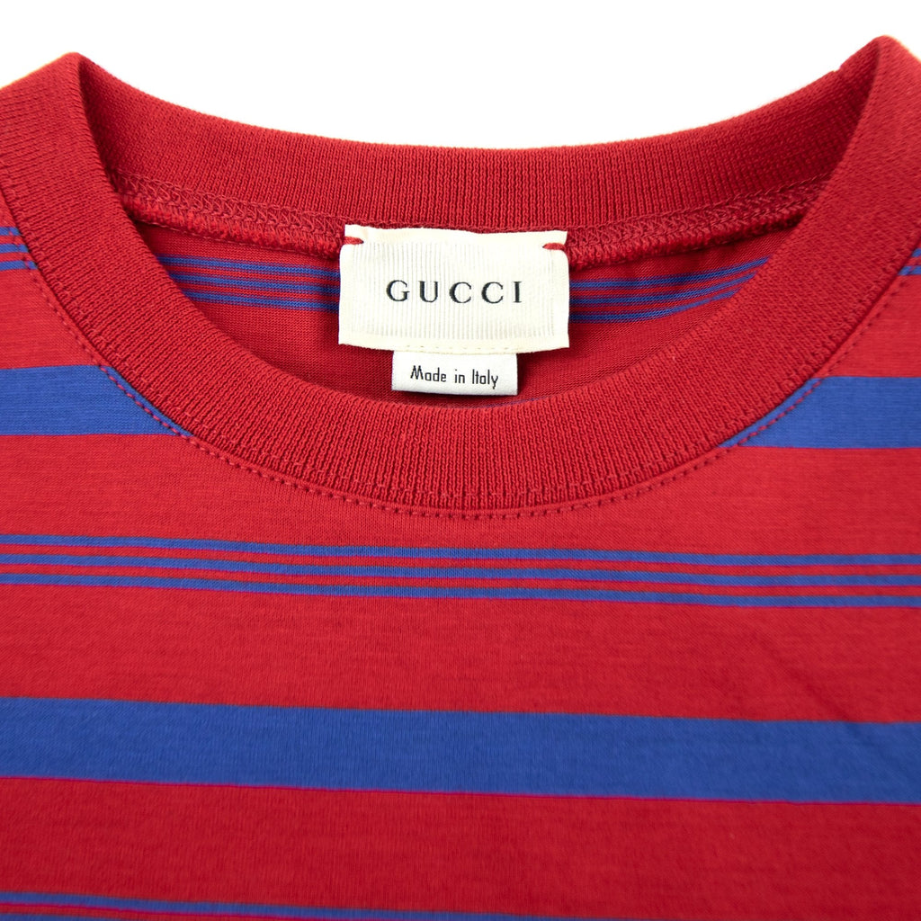 Gucci Junior Striped Logo T-shirt Red