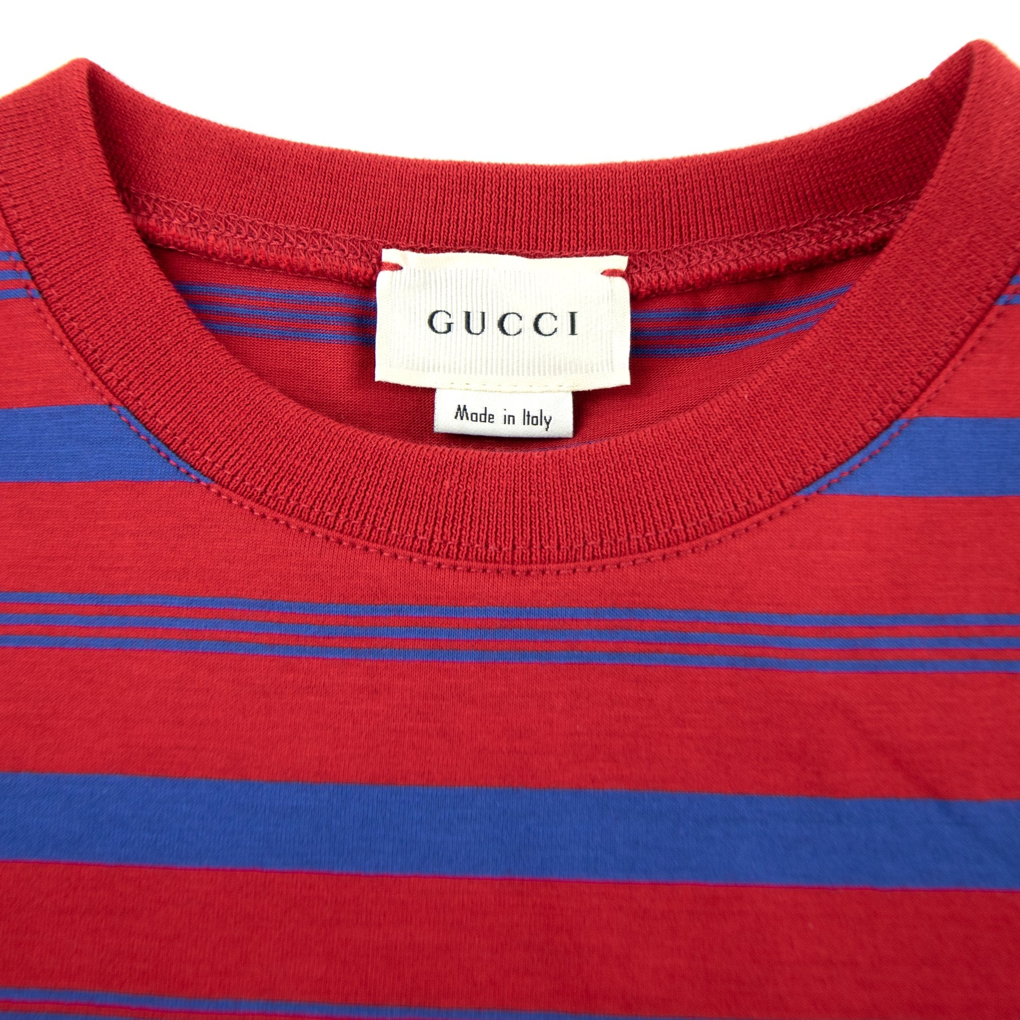 Gucci Junior Striped Logo T-shirt Red