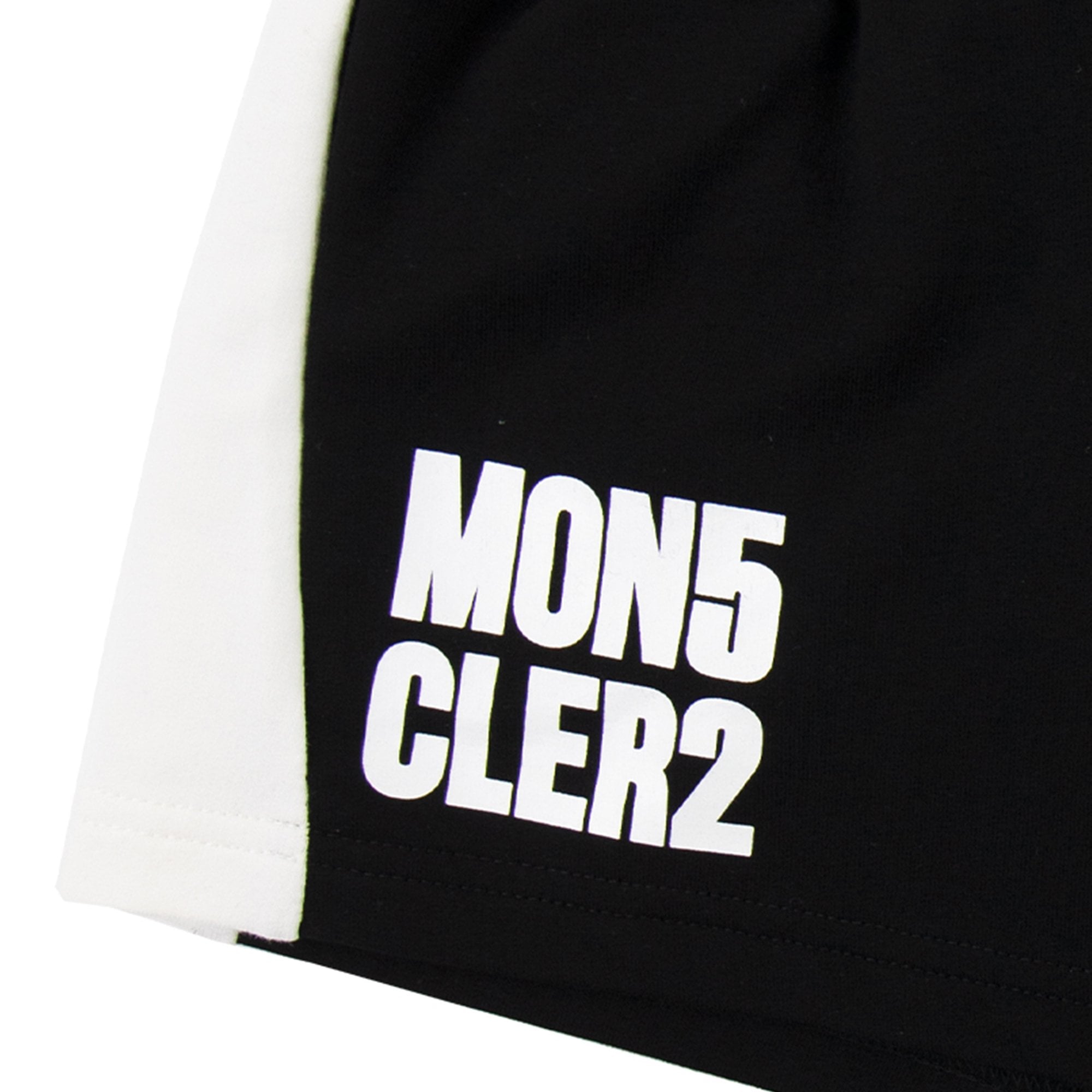 Moncler Junior Logo Shorts Black