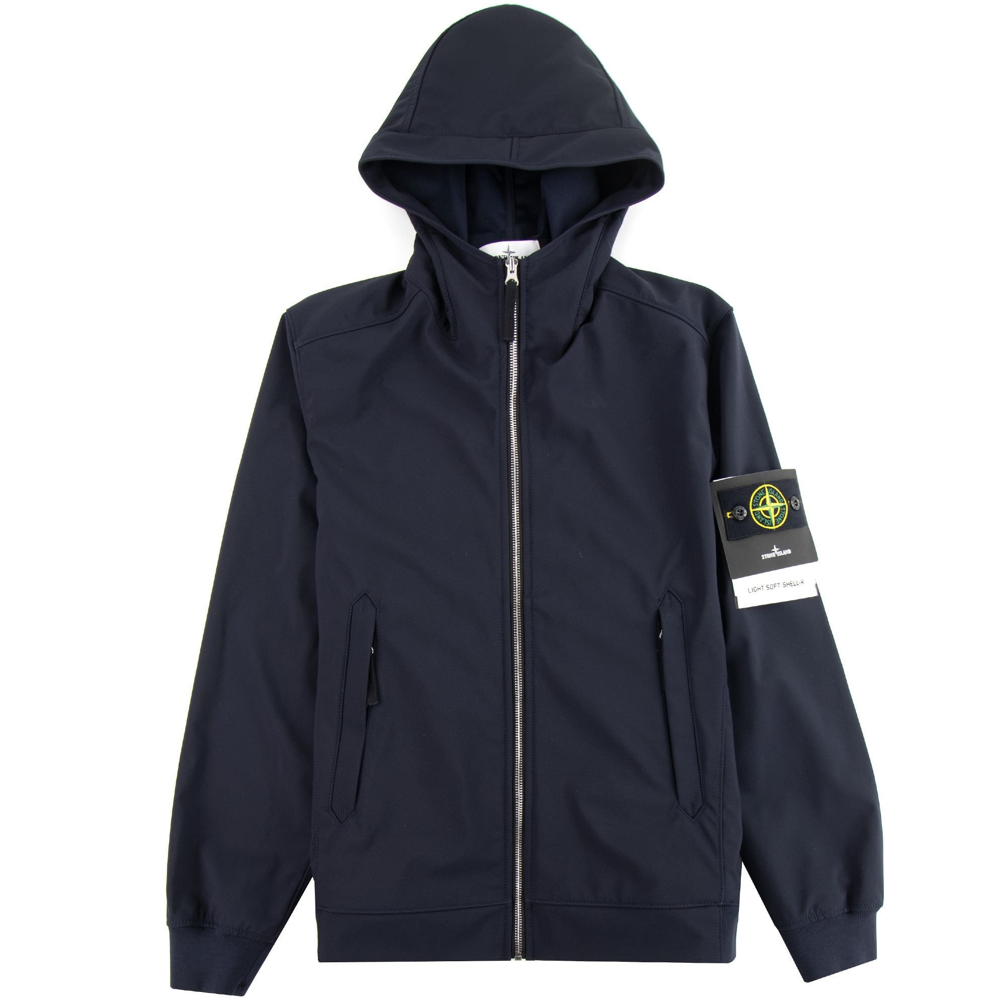 Stone Island 40927 Light Soft Shell-r Jacket Navy V0020