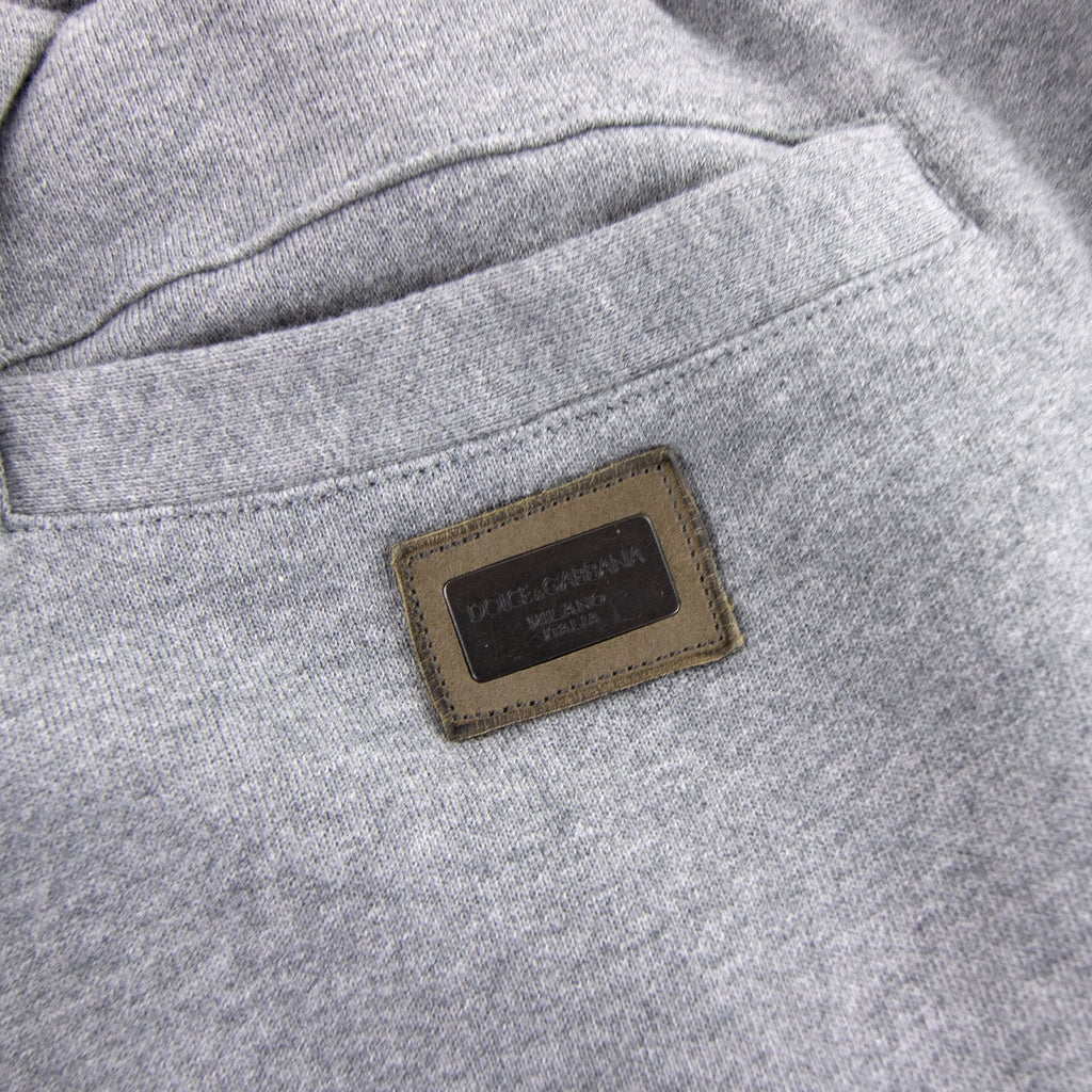 Dolce & Gabbana Metal Logo Straight Cuff Pants Grey S8291
