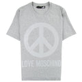 Love Moschino Peace T-shirt Grey/silver