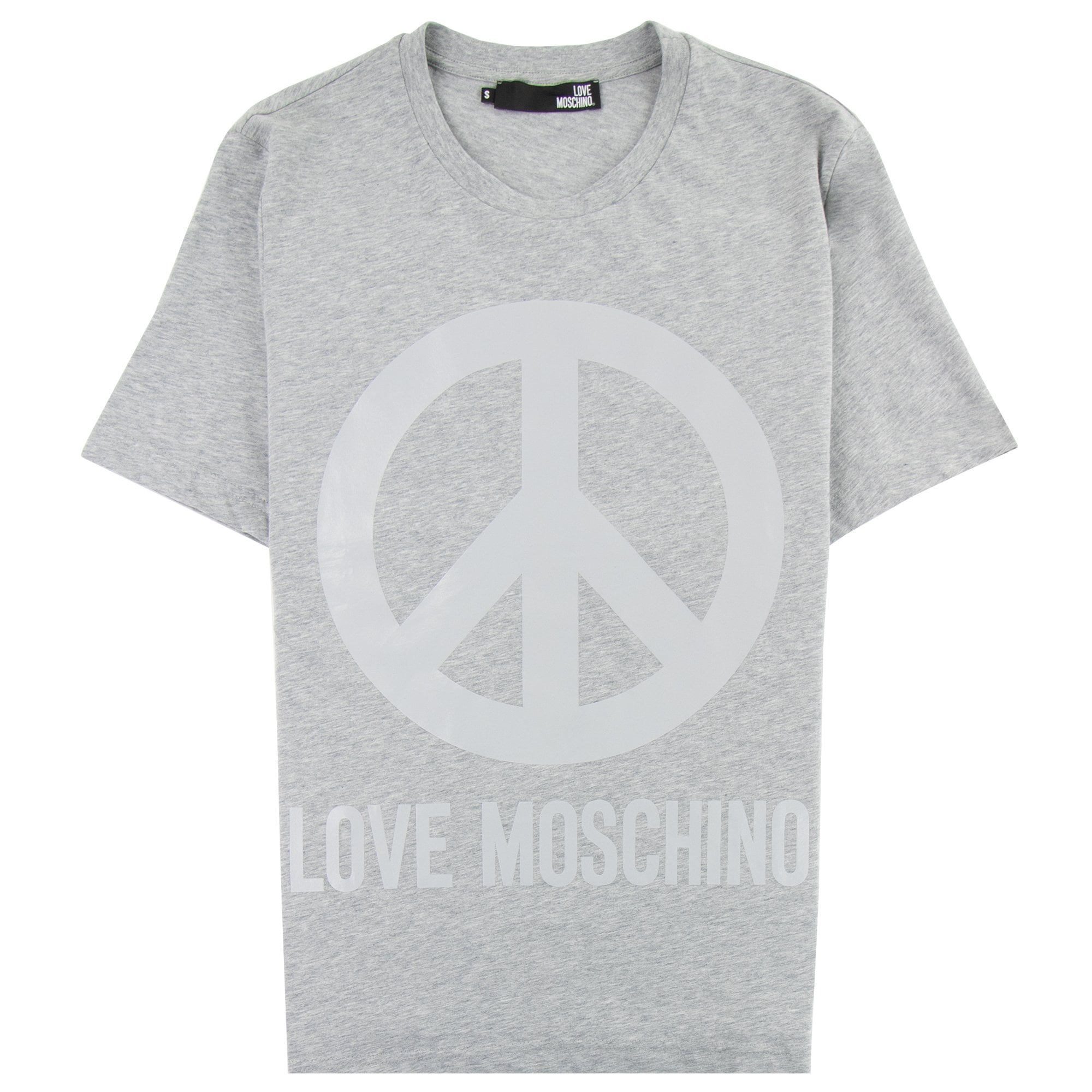 Love Moschino Peace T-shirt Grey/silver