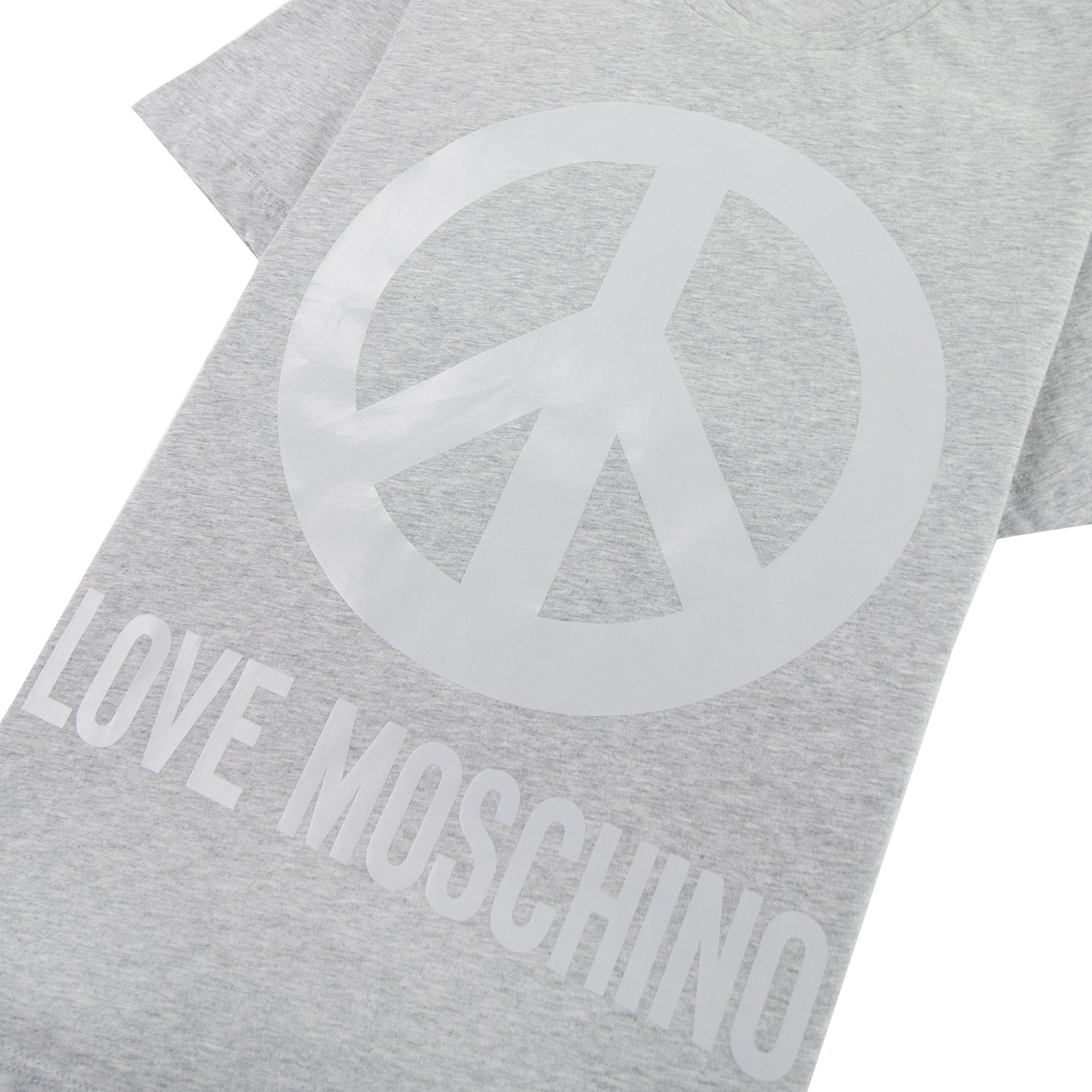 Love Moschino Peace T-shirt Grey/silver