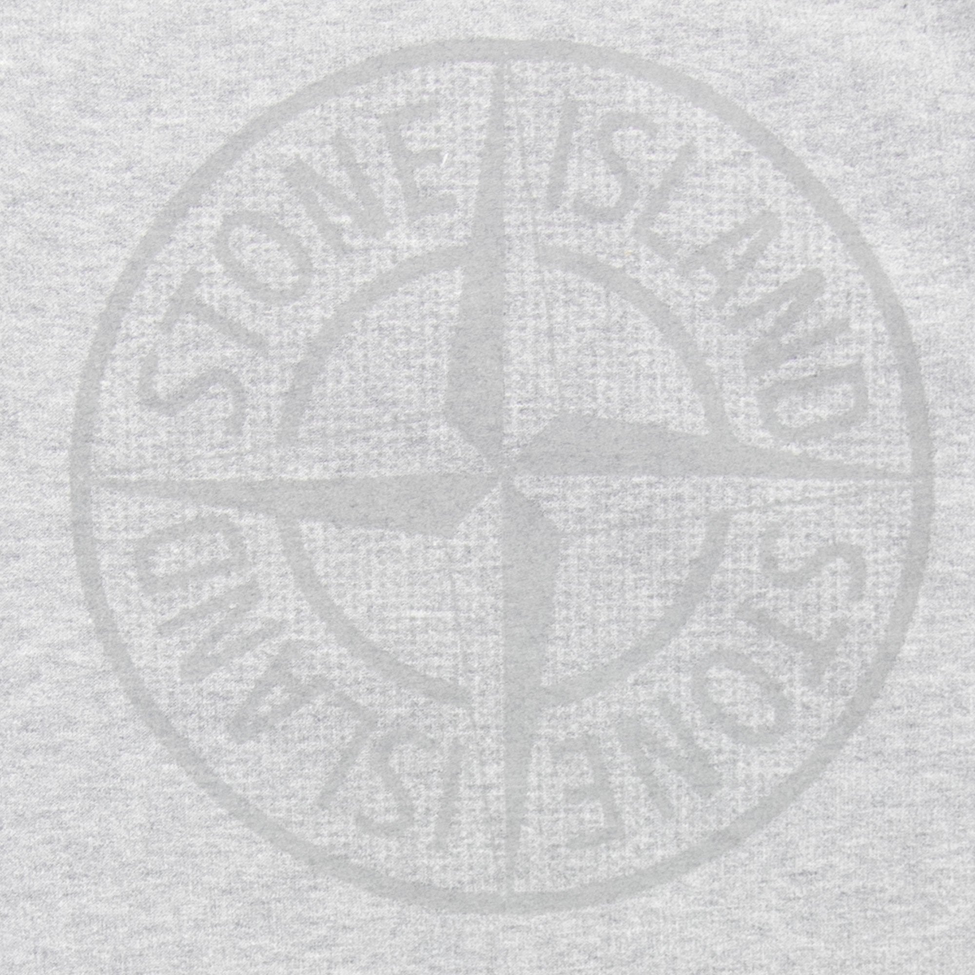 Stone Island Junior 60940 Reflective Logo Sweatshirt Grey V1064