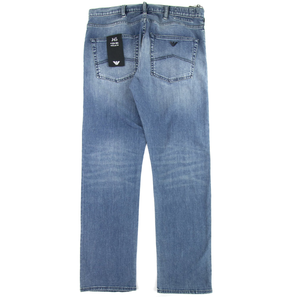 Emporio Armani J45 Short Leg Lightwash Jeans 0943 Blue