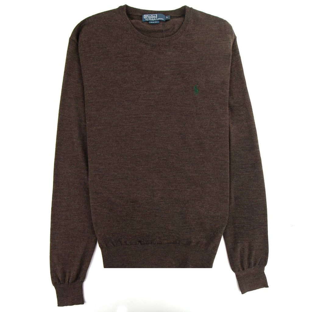 Polo Ralph Lauren Merino Wool Knitted Sweater Brown