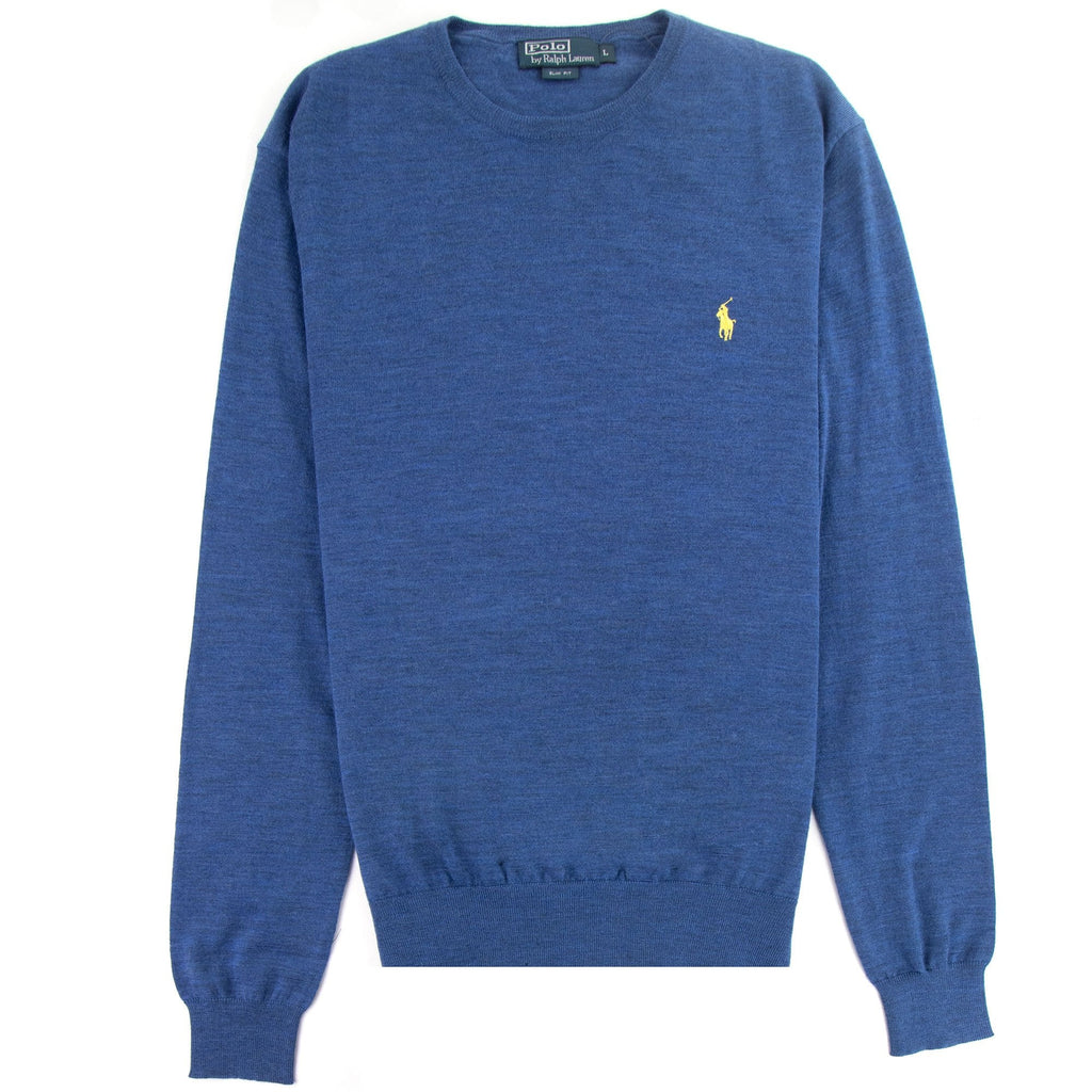 Polo Ralph Lauren Merino Wool Knitted Sweater Sky Blue